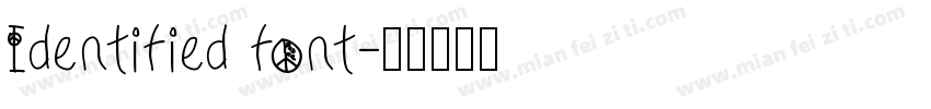 Identified font字体转换